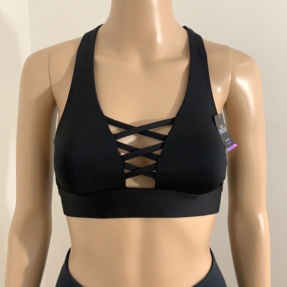 PINK Victoria's Secret Other - New VS Pink Ultimate Sports Bra Lace Front Black